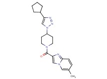 2-{[4-(4-cyclopentyl-1H-1,2,3-triazol-1-yl)-1-piperidinyl]carbonyl}-6-methylimidazo[1,2-a]pyridine trifluoroacetate
