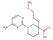 1-(4-amino-2-pyrimidinyl)-3-(3-methoxypropyl)-3-piperidinecarboxylic acid