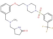 5-[(methyl{3-[2-(4-{[3-(trifluoromethyl)phenyl]sulfonyl}-1-piperazinyl)ethoxy]benzyl}amino)methyl]-2-pyrrolidinone