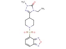 5-[1-(2,1,3-benzoxadiazol-4-ylsulfonyl)piperidin-4-yl]-4-ethyl-2-methyl-2,4-dihydro-3H-1,2,4-triazol-3-one