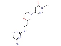 5-(2-{2-[(4-amino-2-pyrimidinyl)amino]ethyl}-4-morpholinyl)-2-methyl-3(2H)-pyridazinone