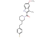 2-({3-[2-(4-fluorophenyl)ethyl]-1-piperidinyl}carbonyl)-5-methoxy-3-methyl-1H-indole