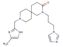 2-[3-(1H-imidazol-1-yl)propyl]-9-[(4-methyl-1H-imidazol-2-yl)methyl]-2,9-diazaspiro[5.5]undecan-3-one