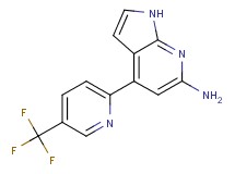 4-[5-(trifluoromethyl)pyridin-2-yl]-1H-pyrrolo[2,3-b]pyridin-6-amine