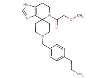 [2-(4-{[5-(methoxyacetyl)-1,5,6,7-tetrahydro-1'H-spiro[imidazo[4,5-c]pyridine-4,4'-piperidin]-1'-yl]methyl}phenyl)ethyl]amine dihydrochloride