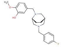 5-{[(1S*,5R*)-3-(4-fluorobenzyl)-3,6-diazabicyclo[3.2.2]non-6-yl]methyl}-2-methoxyphenol