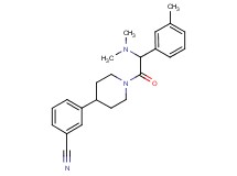3-{1-[(dimethylamino)(3-methylphenyl)acetyl]-4-piperidinyl}benzonitrile
