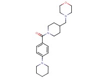 4-({1-[4-(1-piperidinyl)benzoyl]-4-piperidinyl}methyl)morpholine