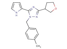 1-(4-methylbenzyl)-5-(1H-pyrrol-2-yl)-3-(tetrahydrofuran-3-yl)-1H-1,2,4-triazole