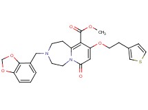 methyl 3-(1,3-benzodioxol-4-ylmethyl)-7-oxo-9-[2-(3-thienyl)ethoxy]-1,2,3,4,5,7-hexahydropyrido[1,2-d][1,4]diazepine-10-carboxylate