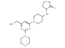 3-{[1-(6-ethyl-2-morpholin-4-ylpyrimidin-4-yl)piperidin-4-yl]amino}pyrrolidin-2-one