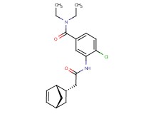 3-{[(1S*,2S*,4S*)-bicyclo[2.2.1]hept-5-en-2-ylacetyl]amino}-4-chloro-N,N-diethylbenzamide