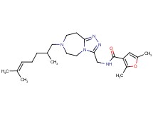 N-{[7-(2,6-dimethyl-5-hepten-1-yl)-6,7,8,9-tetrahydro-5H-[1,2,4]triazolo[4,3-d][1,4]diazepin-3-yl]methyl}-2,5-dimethyl-3-furamide