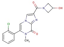6-(2-chlorophenyl)-2-[(3-hydroxyazetidin-1-yl)carbonyl]-7-methylimidazo[1,2-a]pyrazin-8(7H)-one