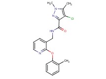 4-chloro-1,5-dimethyl-N-{[2-(2-methylphenoxy)pyridin-3-yl]methyl}-1H-pyrazole-3-carboxamide