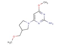 4-methoxy-6-[3-(methoxymethyl)-1-pyrrolidinyl]-2-pyrimidinamine