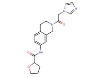 N-{2-[2-(1H-imidazol-1-yl)acetyl]-1,2,3,4-tetrahydroisoquinolin-7-yl}tetrahydrofuran-2-carboxamide