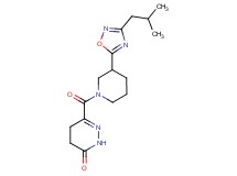 6-{[3-(3-isobutyl-1,2,4-oxadiazol-5-yl)piperidin-1-yl]carbonyl}-4,5-dihydropyridazin-3(2H)-one