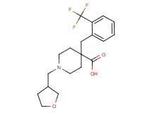 1-(tetrahydrofuran-3-ylmethyl)-4-[2-(trifluoromethyl)benzyl]piperidine-4-carboxylic acid