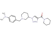 N,N-dimethyl-4-({3-[4-(1-piperidinylcarbonyl)-1H-1,2,3-triazol-1-yl]-1-piperidinyl}methyl)aniline