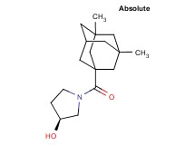 (3S)-1-[(3,5-dimethyl-1-adamantyl)carbonyl]pyrrolidin-3-ol