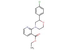 ethyl 2-[2-(4-chlorophenyl)morpholin-4-yl]nicotinate