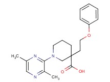 1-(3,6-dimethylpyrazin-2-yl)-3-(2-phenoxyethyl)piperidine-3-carboxylic acid