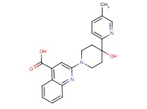 2-[4-hydroxy-4-(5-methylpyridin-2-yl)piperidin-1-yl]quinoline-4-carboxylic acid