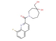 1-[(8-fluoro-2-quinolinyl)carbonyl]-4-(hydroxymethyl)-4-azepanol