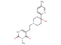 5-{2-[4-hydroxy-4-(5-methylpyridin-2-yl)piperidin-1-yl]ethyl}-3-methylpyrimidine-2,4(1H,3H)-dione