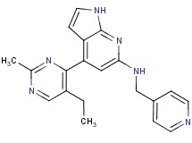 4-(5-ethyl-2-methylpyrimidin-4-yl)-N-(pyridin-4-ylmethyl)-1H-pyrrolo[2,3-b]pyridin-6-amine