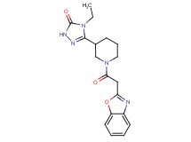 5-[1-(1,3-benzoxazol-2-ylacetyl)piperidin-3-yl]-4-ethyl-2,4-dihydro-3H-1,2,4-triazol-3-one