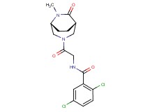 2,5-dichloro-N-{2-[(1S*,5R*)-6-methyl-7-oxo-3,6-diazabicyclo[3.2.2]non-3-yl]-2-oxoethyl}benzamide