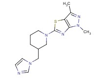 5-[3-(1H-imidazol-1-ylmethyl)piperidin-1-yl]-1,3-dimethyl-1H-pyrazolo[3,4-d][1,3]thiazole