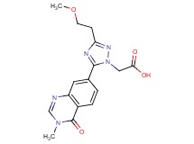 [3-(2-methoxyethyl)-5-(3-methyl-4-oxo-3,4-dihydroquinazolin-7-yl)-1H-1,2,4-triazol-1-yl]acetic acid