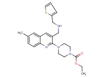 ethyl 4-(6-methyl-3-{[(2-thienylmethyl)amino]methyl}-2-quinolinyl)-1-piperazinecarboxylate