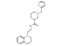 N-[2-(3,4-dihydro-1(2H)-quinolinyl)ethyl]-1-(2-furylmethyl)-3-piperidinecarboxamide