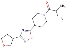 1-isobutyryl-4-[3-(tetrahydrofuran-3-yl)-1,2,4-oxadiazol-5-yl]piperidine