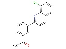 1-[3-(8-chloroquinolin-2-yl)phenyl]ethanone