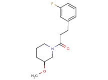 1-[3-(3-fluorophenyl)propanoyl]-3-methoxypiperidine