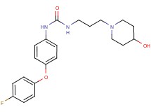 N-[4-(4-fluorophenoxy)phenyl]-N'-[3-(4-hydroxypiperidin-1-yl)propyl]urea