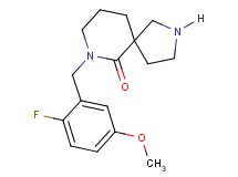 7-(2-fluoro-5-methoxybenzyl)-2,7-diazaspiro[4.5]decan-6-one