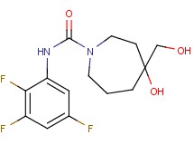 4-hydroxy-4-(hydroxymethyl)-N-(2,3,5-trifluorophenyl)azepane-1-carboxamide