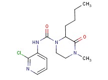 2-butyl-N-(2-chloropyridin-3-yl)-4-methyl-3-oxopiperazine-1-carboxamide