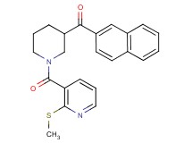 (1-{[2-(methylthio)-3-pyridinyl]carbonyl}-3-piperidinyl)(2-naphthyl)methanone