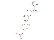 2-(3-furoyl)-N-(3-hydroxybutyl)-1,2,3,4-tetrahydroisoquinoline-7-sulfonamide