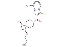 rel-(1R,3S)-3-(2-aminoethoxy)-7-[(3-fluoro-8-methylimidazo[1,2-a]pyridin-2-yl)carbonyl]-7-azaspiro[3.5]nonan-1-ol hydrochloride