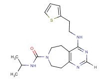 N-isopropyl-4-{[2-(2-thienyl)ethyl]amino}-5,6,8,9-tetrahydro-7H-pyrimido[4,5-d]azepine-7-carboxamide