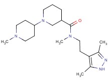 N-[2-(3,5-dimethyl-1H-pyrazol-4-yl)ethyl]-N,1'-dimethyl-1,4'-bipiperidine-3-carboxamide