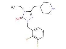 2-(2,3-difluorobenzyl)-4-ethyl-5-(4-piperidinylmethyl)-2,4-dihydro-3H-1,2,4-triazol-3-one dihydrochloride